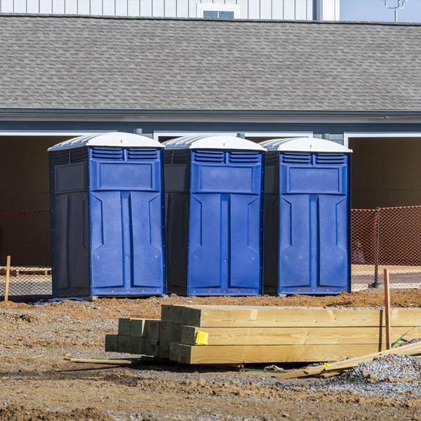 Heavy-duty construction site porta potty in Santa Fe, New Mexico
